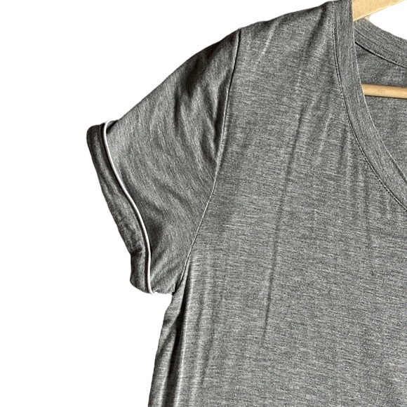 Honeydew Intimates Heathered Gray Short Sleeve Pocket Sleep Shirt Size Large - Picture 9 of 9